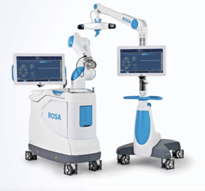 Cirurgia robótica de joelho com sistema ROSA Knee em Porto Alegre, realizada pelo ortopedista Dr. Rafael De Luca de Lucena.
