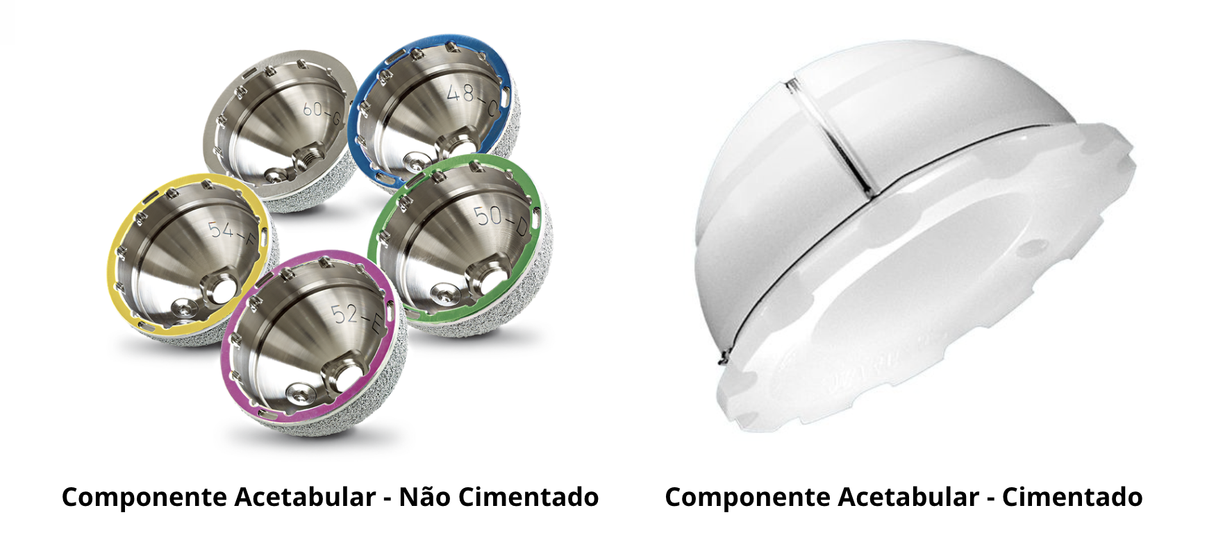 Prótese Total de Quadril 2 componente acetabular quadril